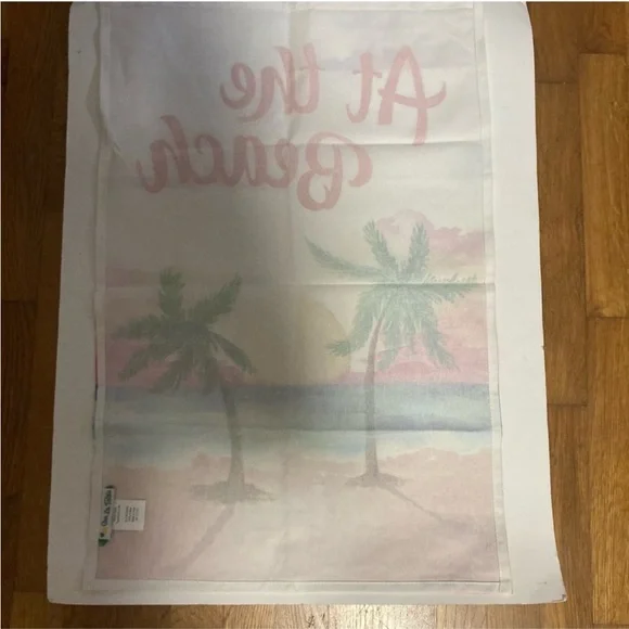 SUR LA TABLE At the Beach Dish Towel 18 X 28 inches 100% cotton new - Picture 2 of 3
